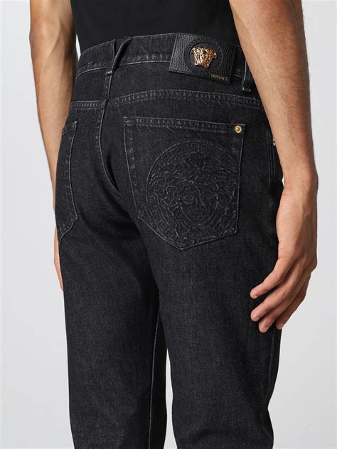 versace black jeans men|versace black jeans men's.